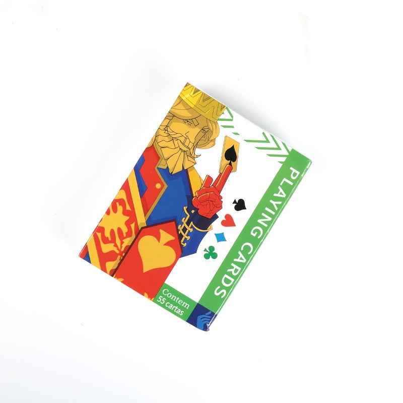 2-Pack! 55-Card Vintage King Illustration Playing Cards, Thickened, Wear-Resistant, and Material. Suitable for Family Gatherings / Friend Parties / Bar Table Games / Magic Performances. Classic Four-Suited Leisure Playing Cards with High-Value