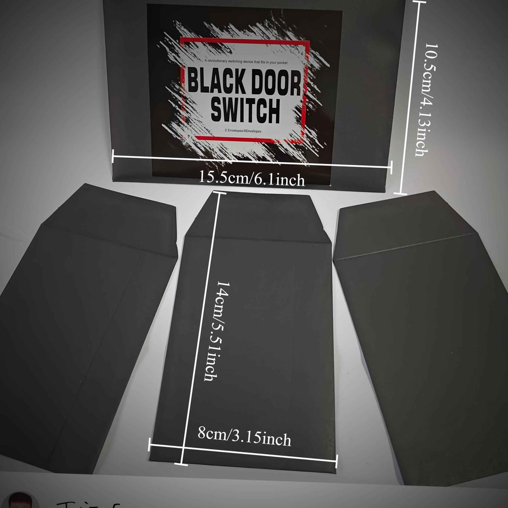 Black Gate 1set/Universal Magic Envelope/Creative Magic/Novel Magic Kit Suitable for Teenagers and Adults 14 /Close up Magic Performance Tool/Suitable for Family Parties and Festival