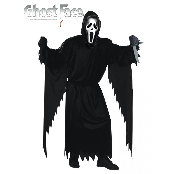 Men's Ghost Face Scream Adult Costume by HalloweenStore.com