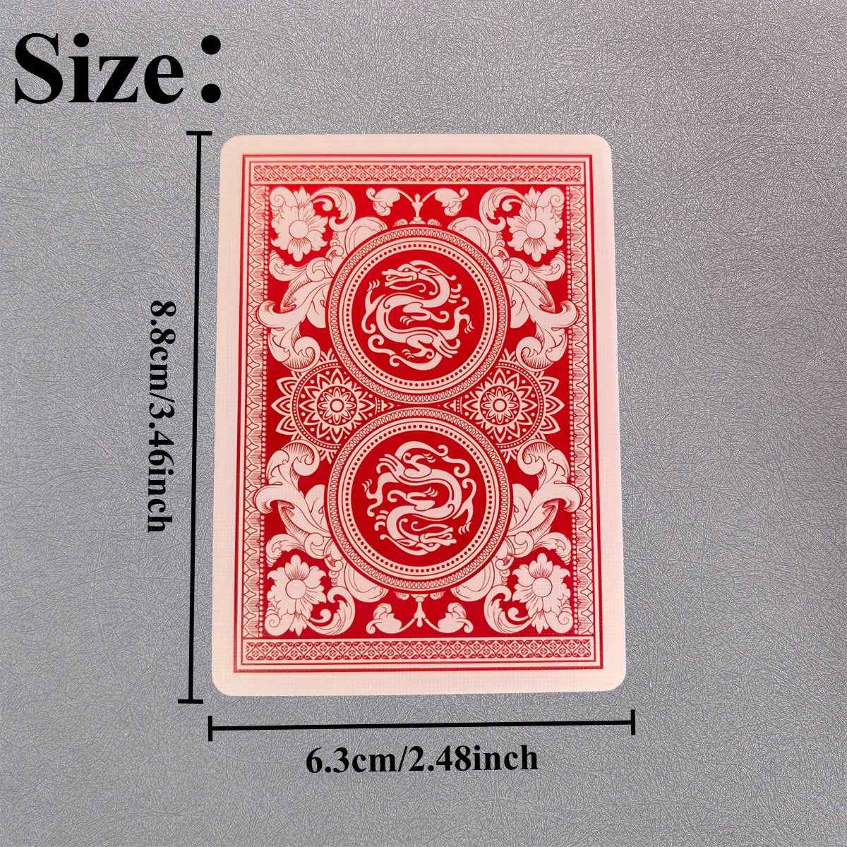 52 Magic Tricks Red Cards - Professional Magician's Props with Random Back Designs for Enhanced Performance, Includes Tutorial Videos – Perfect for Stage Shows, Competitions, Teaching, Short Video Shoots, Birthday Gifts, and Party Favors