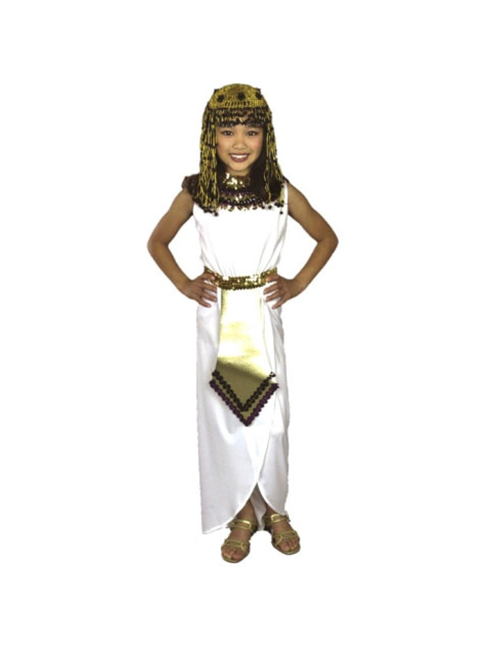 Child White Cleopatra Costume by Masquerade