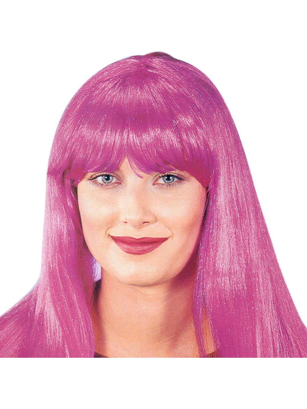 Adult Long Hot Pink Wig by Masquerade