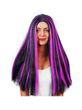Adult Black & Purple Witch Wig by Masquerade