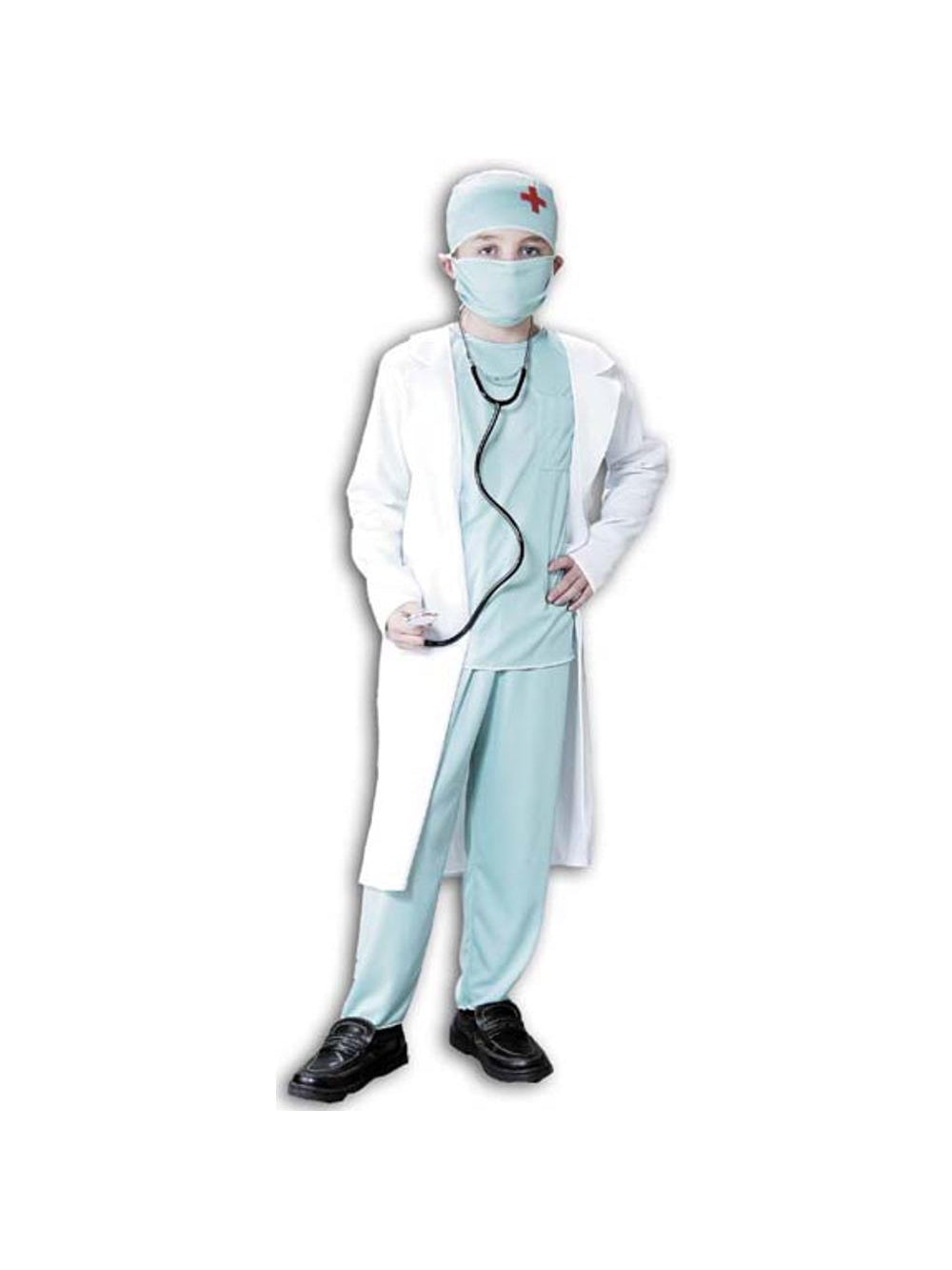 Child Doctor Scrubs and Coat Costume by Masquerade