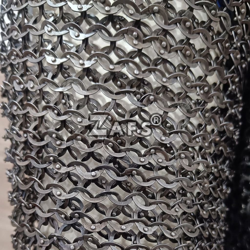 Chainmail Shirt Handcrafted Mild Steel Traditional European Medieval Armour Historical Reenactments Cosplay Costume Metal Crafts