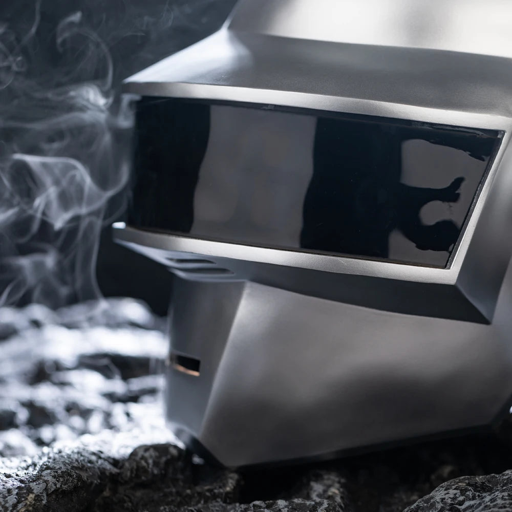 Xcoser 1:1 Daft Punk Helmet DJ Thomas Cosplay Props Silver Replica for Adult Halloween by Big Tim's Magic Emporium