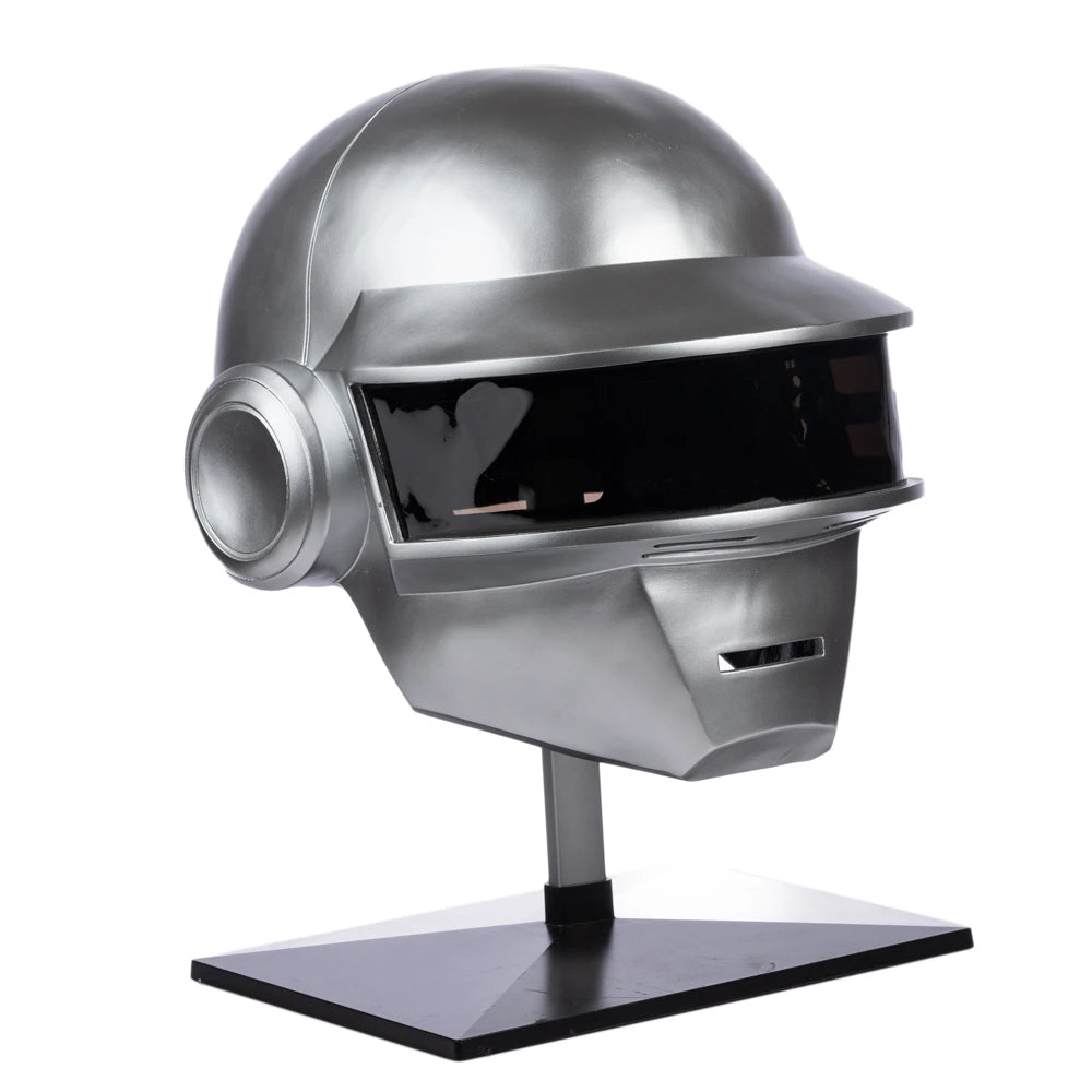 Xcoser 1:1 Daft Punk Helmet DJ Thomas Cosplay Props Silver Replica for Adult Halloween by Big Tim's Magic Emporium