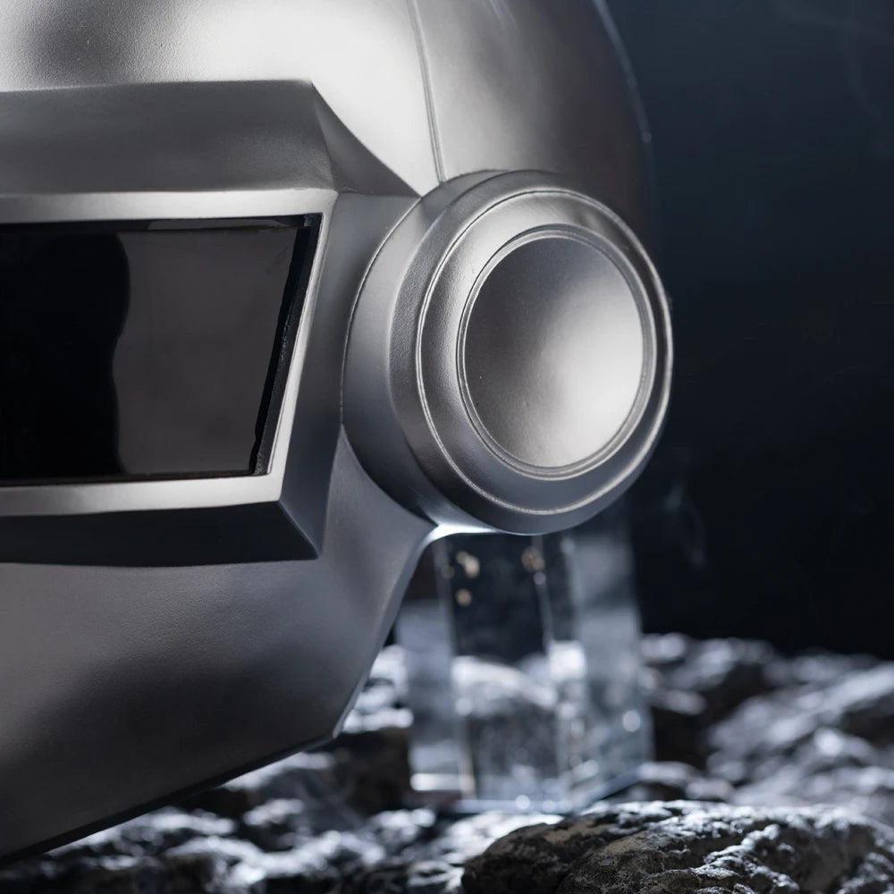 Xcoser 1:1 Daft Punk Helmet DJ Thomas Cosplay Props Silver Replica for Adult Halloween by Big Tim's Magic Emporium