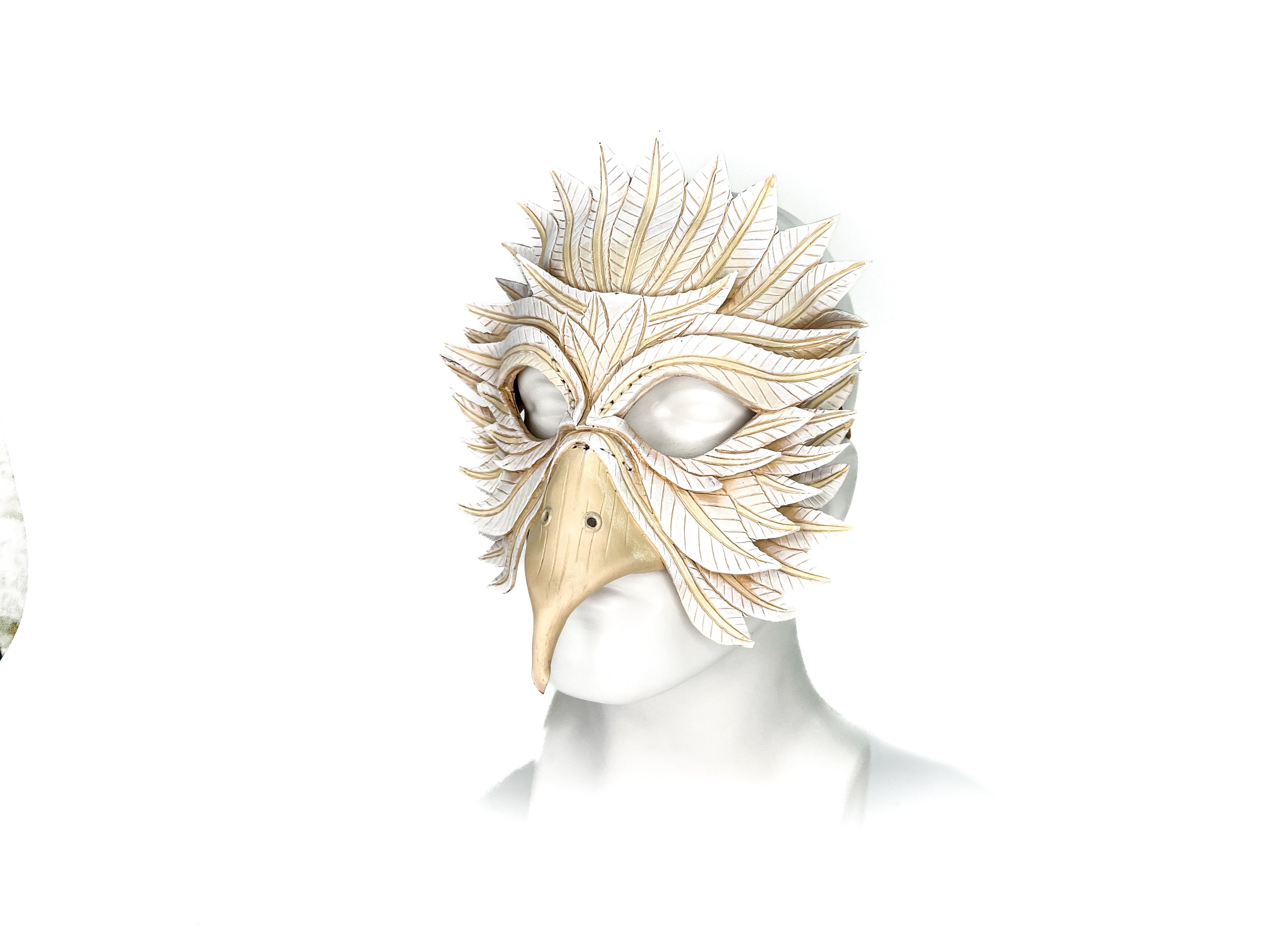 Dove Handmade Genuine Leather Mask by Rockwell Masks