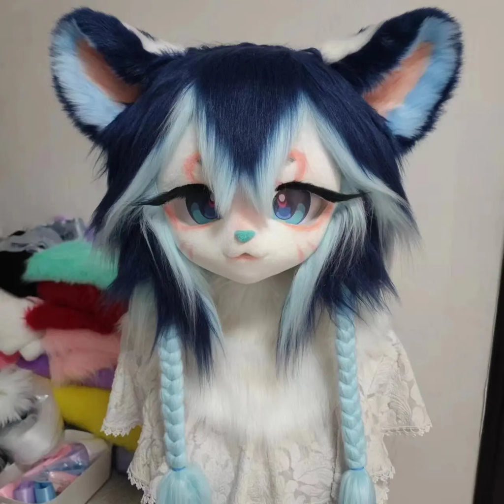 Furry Head Cosplay Kemono Fursuit Handmade Customized Fursuit Kemono Head Role Play Furry Custom Headsets Beast - Big Tim's Magic Emporium