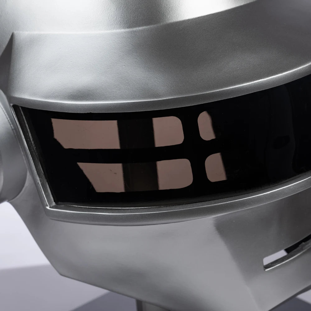 Xcoser 1:1 Daft Punk Helmet DJ Thomas Cosplay Props Silver Replica for Adult Halloween by Big Tim's Magic Emporium