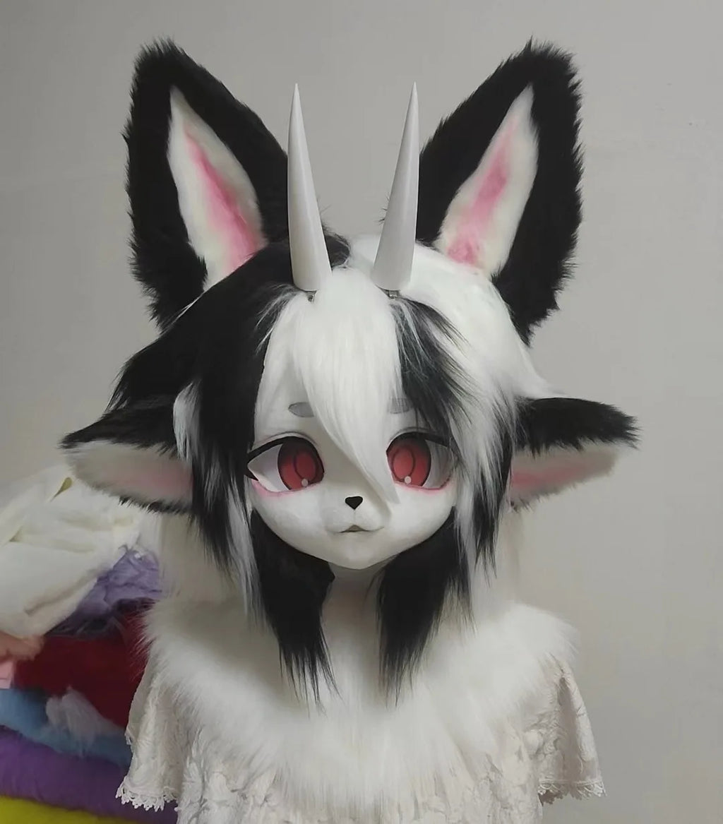 Furry Head Cosplay Kemono Fursuit Handmade Customized Fursuit Kemono Head Role Play Furry Custom Headsets Beast - Big Tim's Magic Emporium
