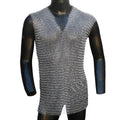 High Quality Handmade Aluminum 10mm Butted Ring Armor Medieval Chainmail Sleeveless Shirt Collectible Reenactment Fair Cosplay