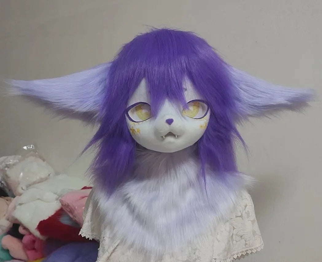 Furry Head Cosplay Kemono Fursuit Handmade Customized Fursuit Kemono Head Role Play Furry Custom Headsets Beast - Big Tim's Magic Emporium