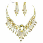 Rhinestone Water Drop Necklace Set