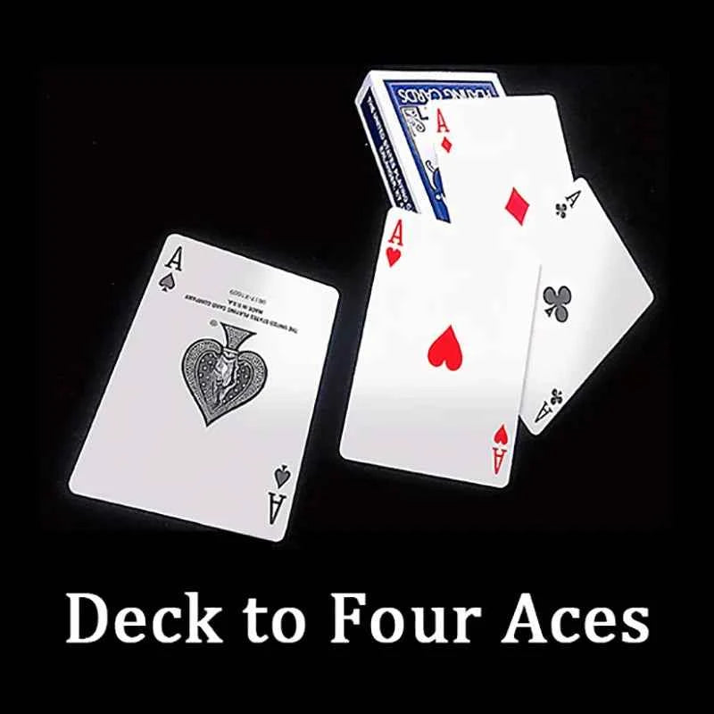 Deck to Four Aces Magic Tricks Aces Cards Appearing Magician Close Up Street Illusion Gimmick Mentalism Magia Toy tour de magie