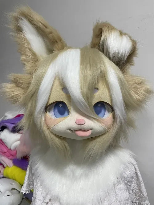 Furry Head Cosplay Kemono Fursuit Handmade Customized Fursuit Kemono Head Role Play Furry Custom Headsets Beast - Big Tim's Magic Emporium