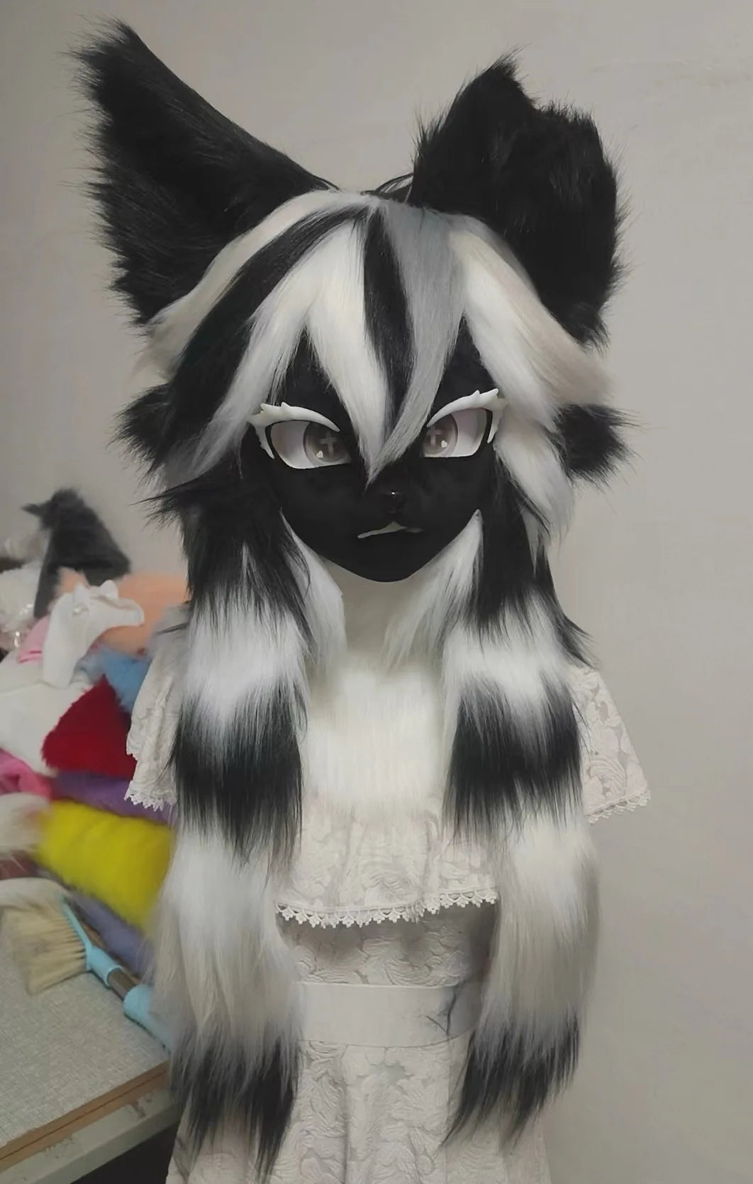 Furry Head Cosplay Kemono Fursuit Handmade Customized Fursuit Kemono Head Role Play Furry Custom Headsets Beast - Big Tim's Magic Emporium