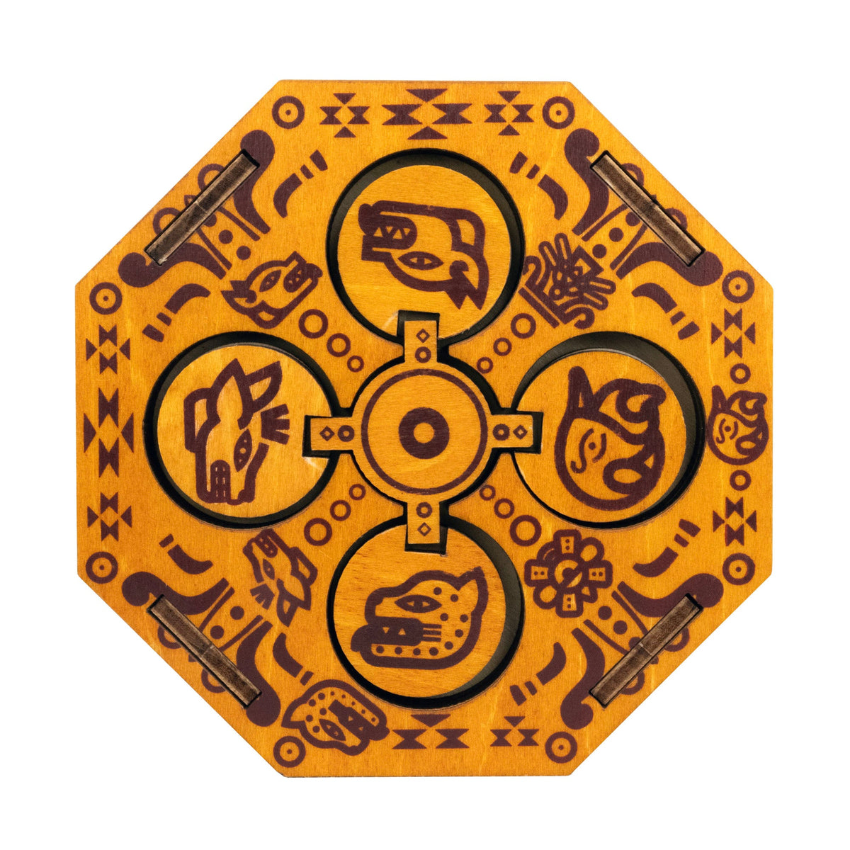 Aztec Family Chest - Wooden Puzzle Box by Project Genius