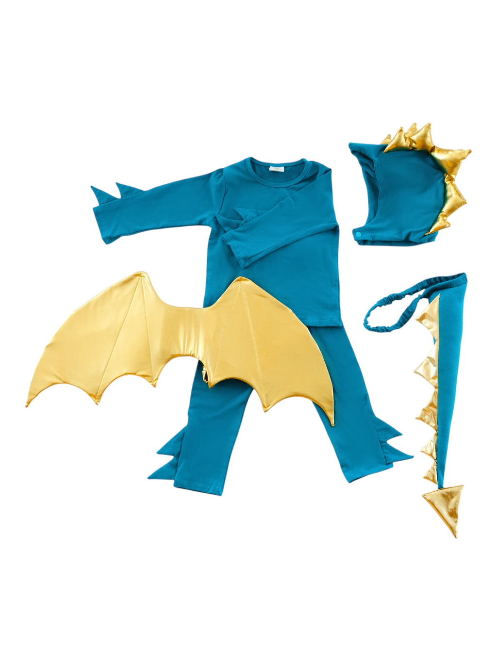 Jade Blue and Gold Dragon Costume by Band of the Wild