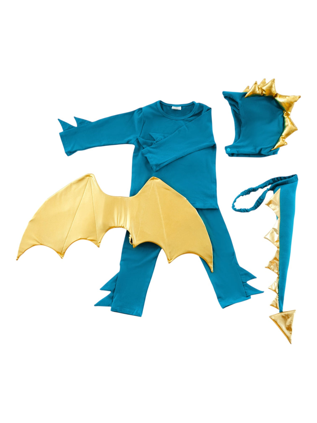 Jade Blue and Gold Dragon Costume by Band of the Wild