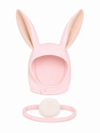 Pink Bunny Bonnet and Bunny Tail Set by Band of the Wild