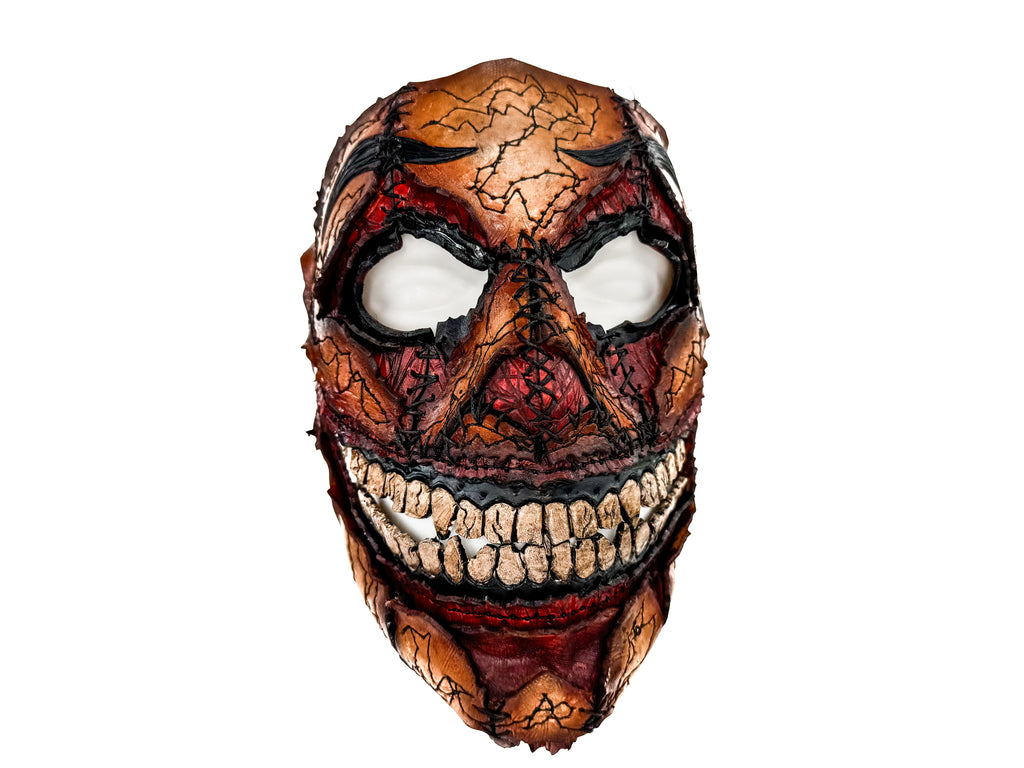Genuine Leather Mask - GigaMyme Fleshy Edition - Handmade Mime Full Face Cover for Halloween, Performance or Cosplay Costume by Rockwell Masks