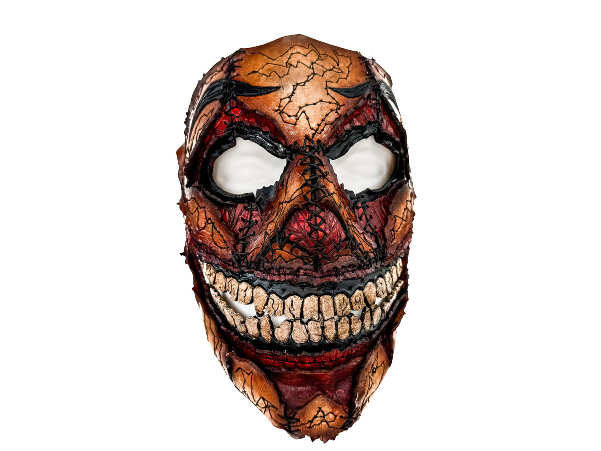 Genuine Leather Mask - GigaMyme Fleshy Edition - Handmade Mime Full Face Cover for Halloween, Performance or Cosplay Costume by Rockwell Masks