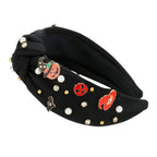 Enamel Halloween Charm Stone Cluster Embellished Headband by Madeline Love