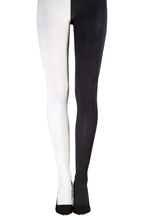 Two-Tone Black and White Seamless Adult Tights by HalloweenStore.com