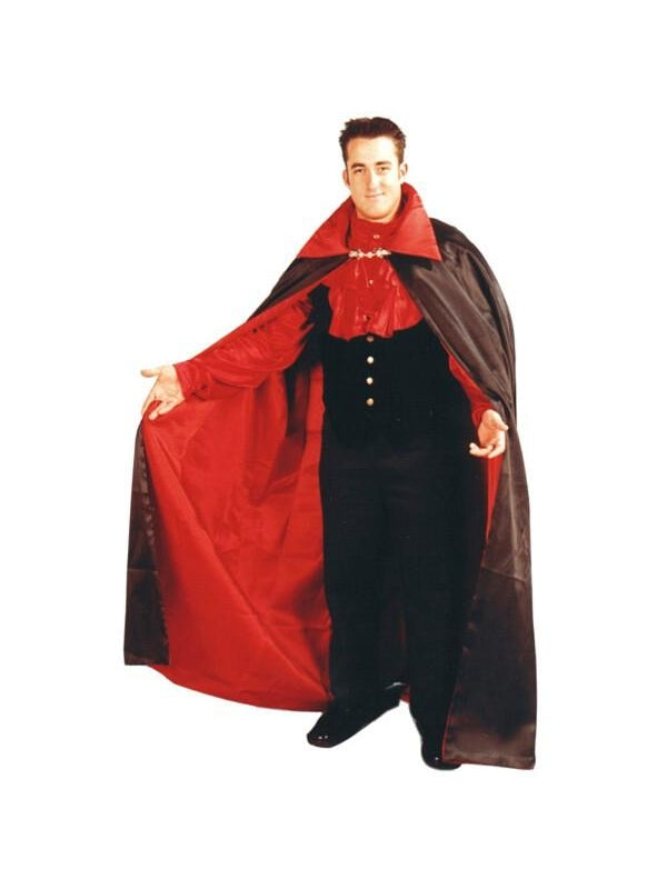Adult Reversible Satin Vampire Cape by Masquerade