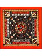 Aztec Bandanas Red W/ Dark Center by Masquerade