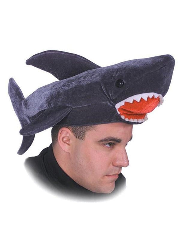 Funny, Gray Shark Hat, Halloween by Masquerade