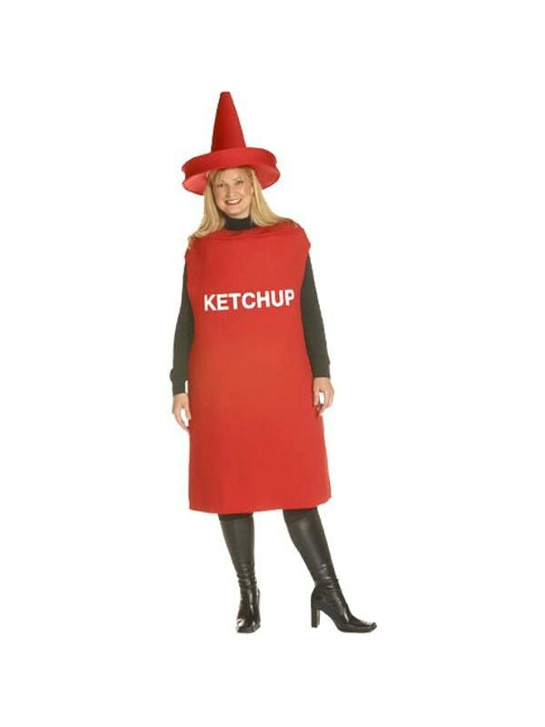 Adult Plus Size Ketchup Bottle Costume by Masquerade