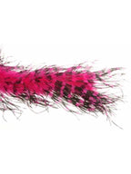Fuchsia/Black Ostrich Feather Boa by Masquerade