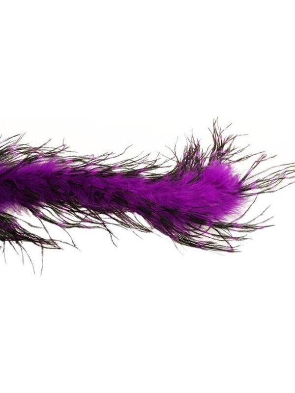 Purple/Black Ostrich Feather Boa by Masquerade