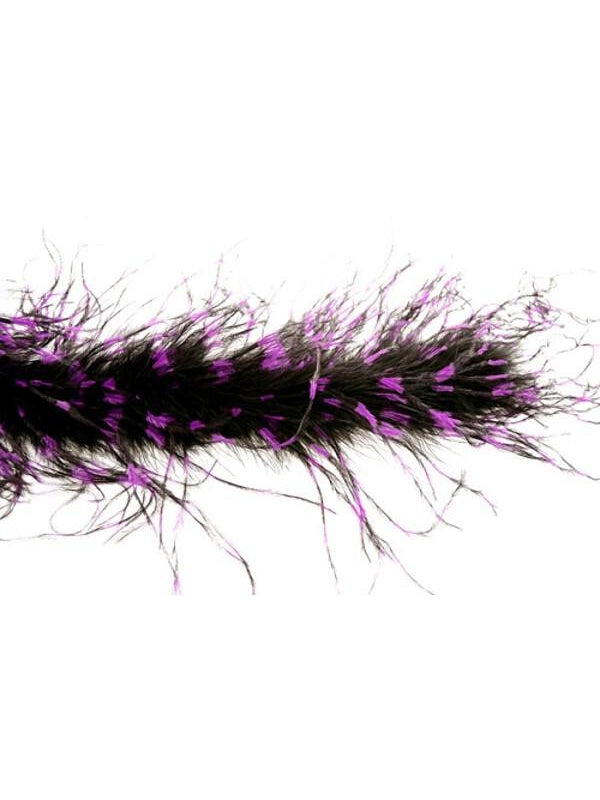 Black/Purple Ostrich Feather Boa by Masquerade