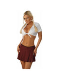 Adult Sexy Plaid School Girl Costume by Masquerade