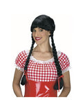 Adult Black Braided Wig by Masquerade