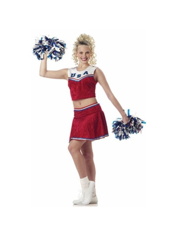 Adult Sleeveless Cheerleader Costume by Masquerade