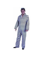 Adult Striped Prison Costume by Masquerade