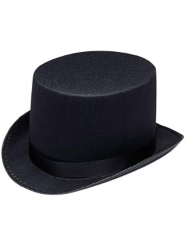 Black Felt Top Hat by Masquerade