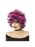 Adult Pink & Black Sexy Shag Wig by Masquerade
