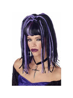 Black & Purple Demonika Wig by Masquerade