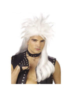 White Punk Mullet Wig by Masquerade