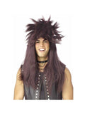 Brown Punk Mullet Wig by Masquerade