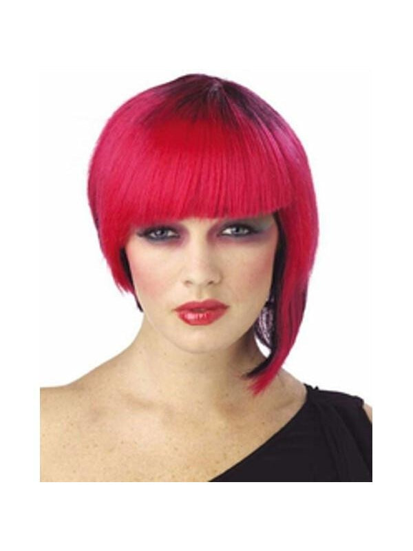 Women's Fuchsia Neo Punk Wig by Masquerade