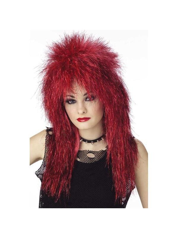 Women's Vibe Red Shimmer Wig by Masquerade