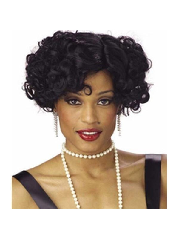 Women's Black Jazzy Wig by Masquerade