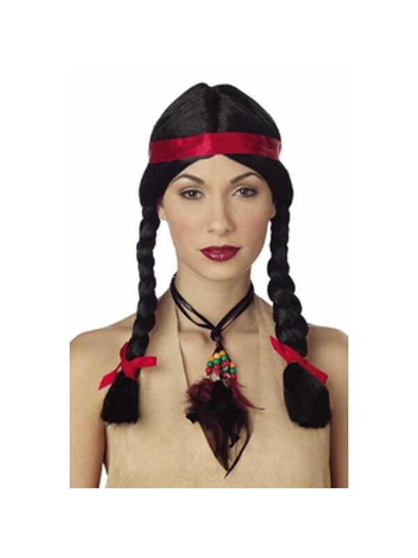 Women's Indian Wig W/ Band by Masquerade